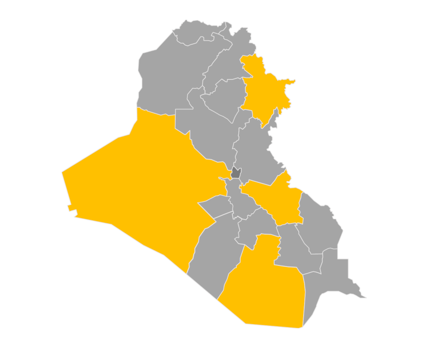 Download editable map of Iraq