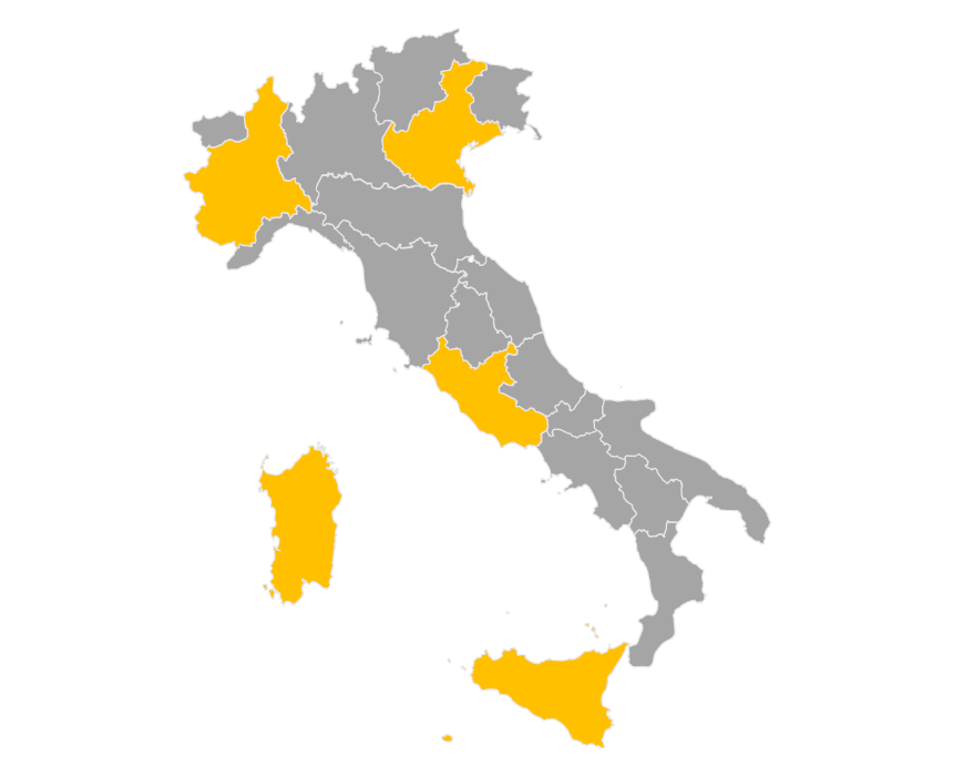 Download editable map of Italy