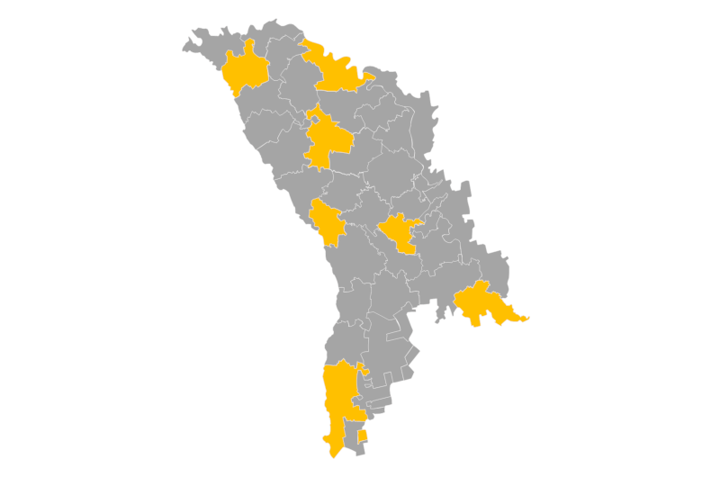 Download editable map of Moldova