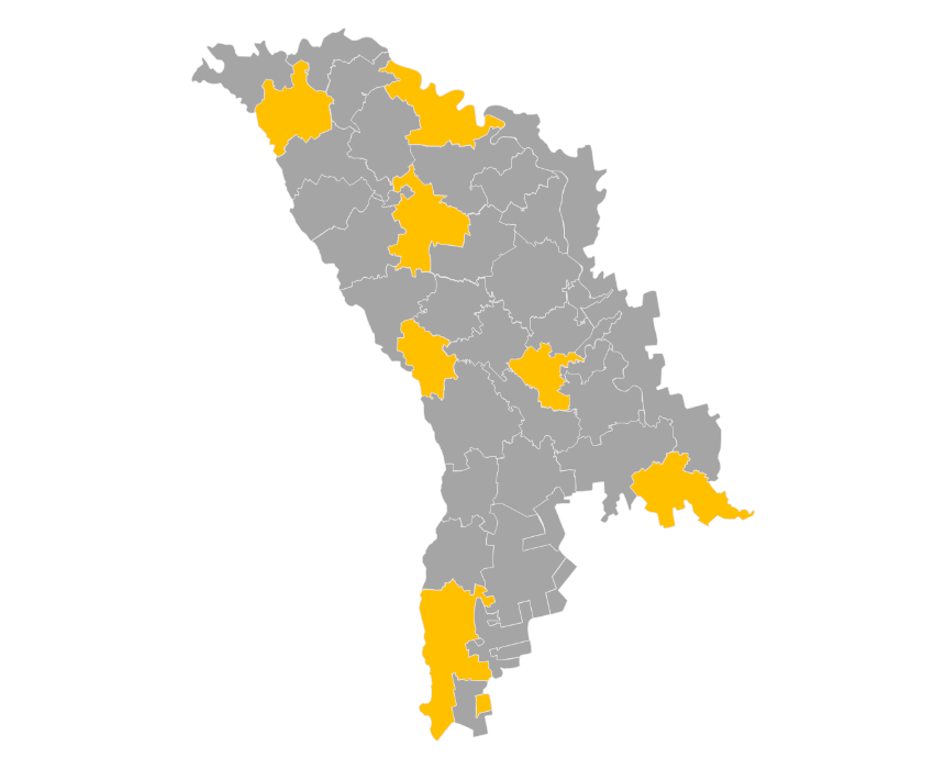 Download editable map of Moldova