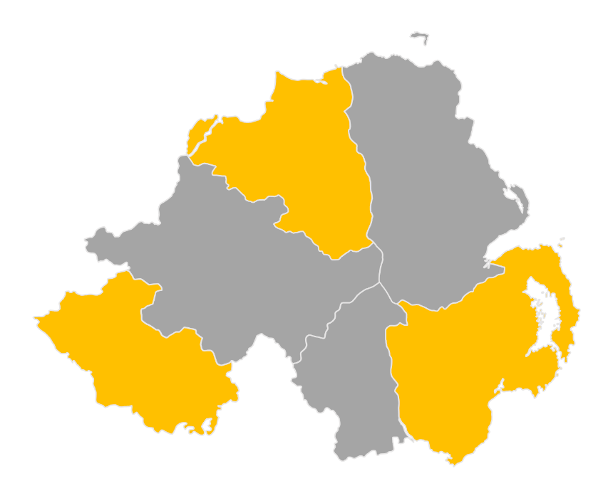 Download editable map of Northern Ireland