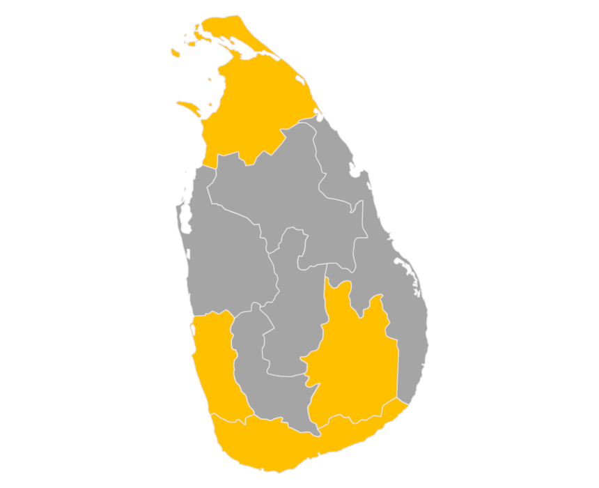 Download editable map of Sri Lanka