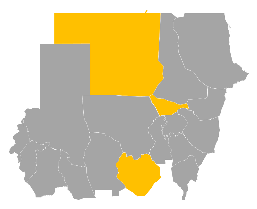 Download editable map of Sudan