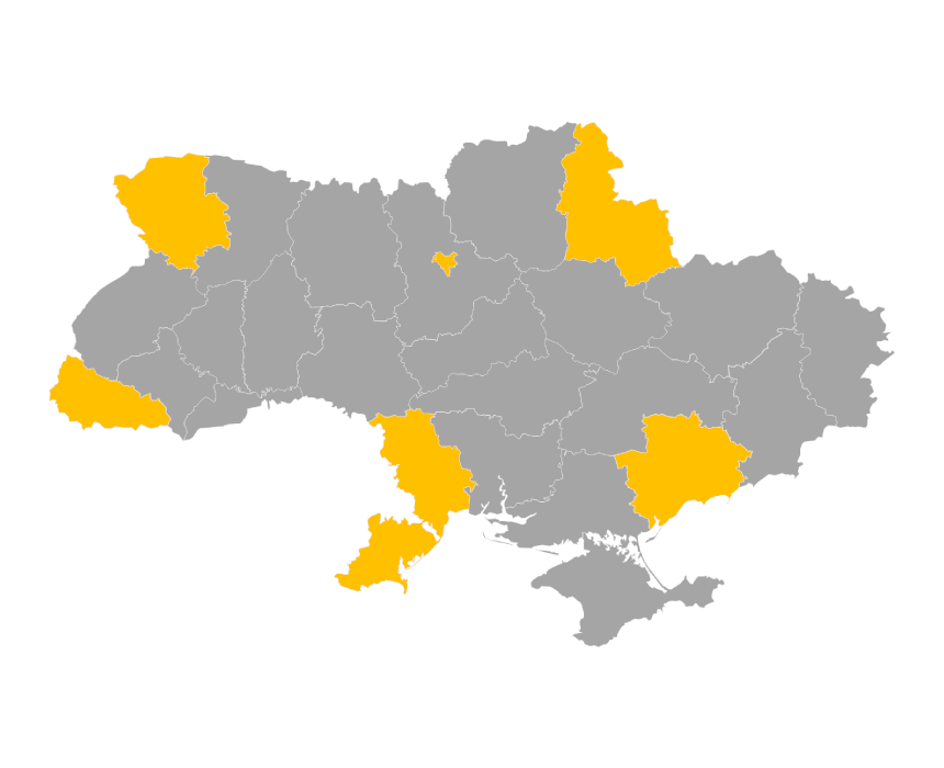 Download editable map of Ukraine